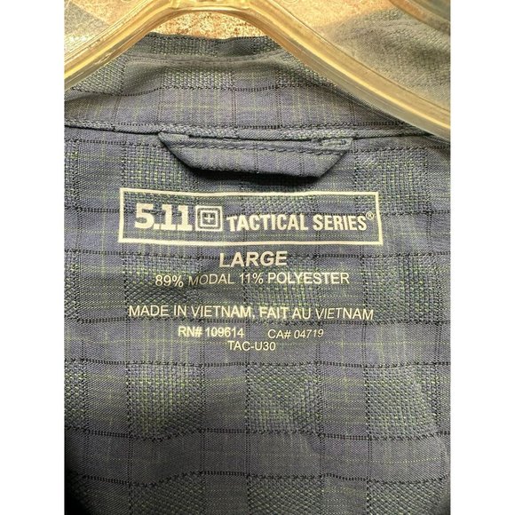 5.11 Tactical Series Men's Short Sleeve Button Up Size Large - Picture 3 of 4